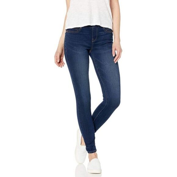 Seven7 Dark Wash Skinny Jeans Sequin Pockets 10 - Picture 1 of 16